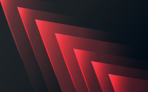 Abstract layered red triangles on a dark background